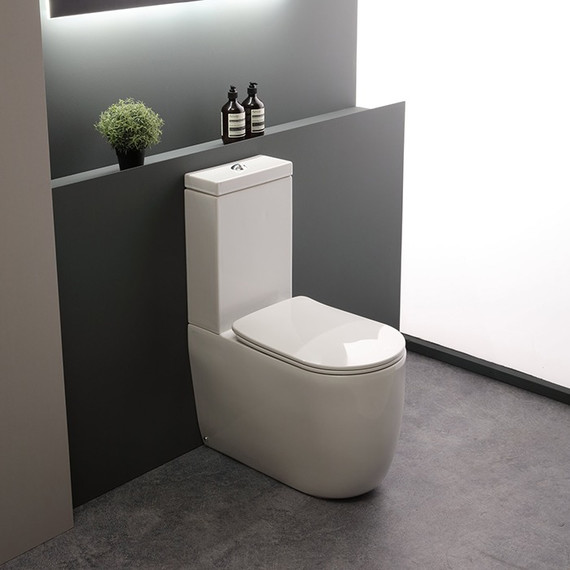 Унитаз-компакт безободковый Kerasan Nolita 531701 с тонкой крышкой микролифт - фото 4