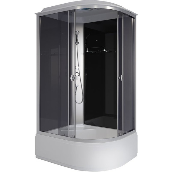 Душевая кабина Niagara Eco 100x80 см E100/80/40L/TN, серебро/тонированное (безсиликоновая сборка) - фото 2