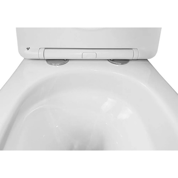 Инсталляция с подвесным унитазом комплект: TECEbase 2.0 9400413 с подвесным безободковым унитазом Azario Trevi AZ-0093UQ3 сиденье микролифт, крепление, кнопка смыва белая (система смыва Торнадо) - фото 9