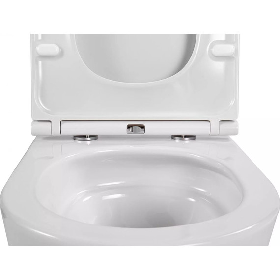 Инсталляция с подвесным унитазом комплект: TECEbase 2.0 9400412 с подвесным безободковым унитазом Aquatek Европа AQ1900T-00 сиденье микролифт, крепление, кнопка смыва хром глянцевый (система смыва Торнадо) - фото 15