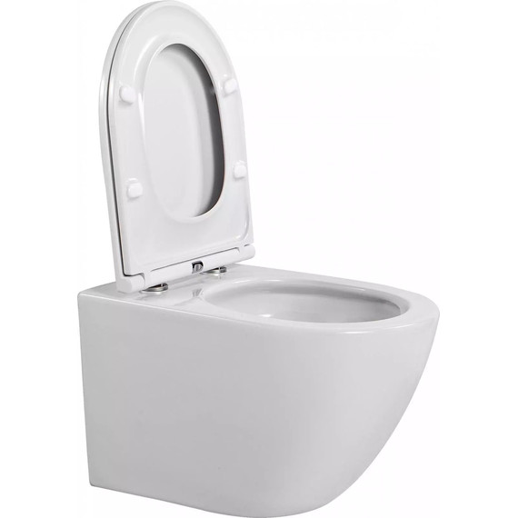 Инсталляция с подвесным унитазом комплект: TECEbase 2.0 9400413 с подвесным безободковым унитазом Aquatek Европа AQ1900T-00 сиденье микролифт, крепление, кнопка смыва белая (система смыва Торнадо) - фото 19