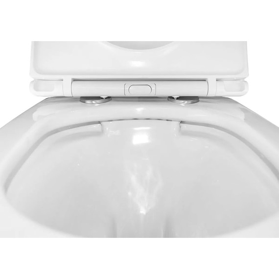 Инсталляция с подвесным унитазом комплект: TECEbase 2.0 9400412 с подвесным безободковым унитазом Azario Uno AZ-2380 сиденье микролифт, крепление, кнопка смыва хром глянцевый - фото 15