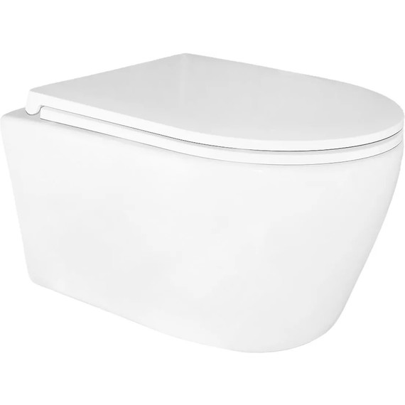 Инсталляция с подвесным унитазом комплект: TECEbase 2.0 9400412 с подвесным безободковым унитазом Azario Uno AZ-2380 сиденье микролифт, крепление, кнопка смыва хром глянцевый - фото 2