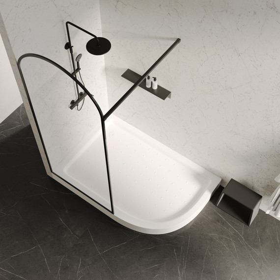 Поддон акриловый Abber 100x90 см AD3E109 L - фото 7