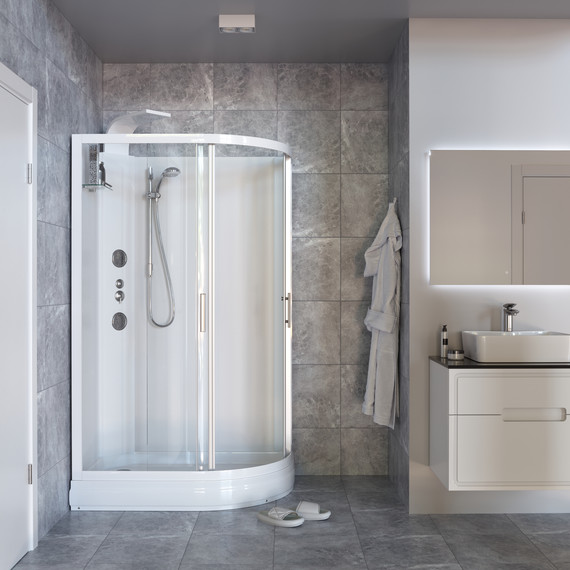 Гидробокс Taliente 120x80 см TA-128CW(L), белый/прозрачное - фото 3