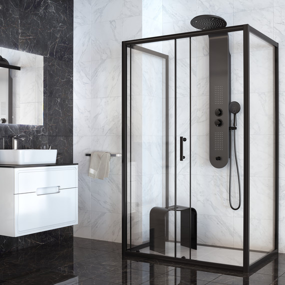 Гидромассажная панель Taliente ТА-G-A03Bb+s, черный матовый - фото 2