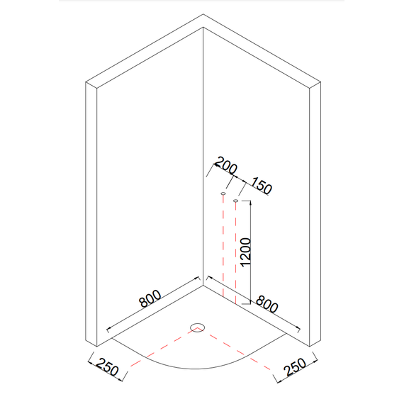 Душевая кабина Taliente 80x80 см TA-8080M, хром/матовое - фото 5