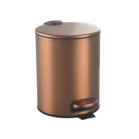Ведро для мусора с педалью Boheme Uno 10426-BRB, цвет брашированная бронза - фото 