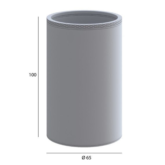 Стакан для зубных щеток Boheme Uno 10982-CB, цвет брашированная медь - фото 2