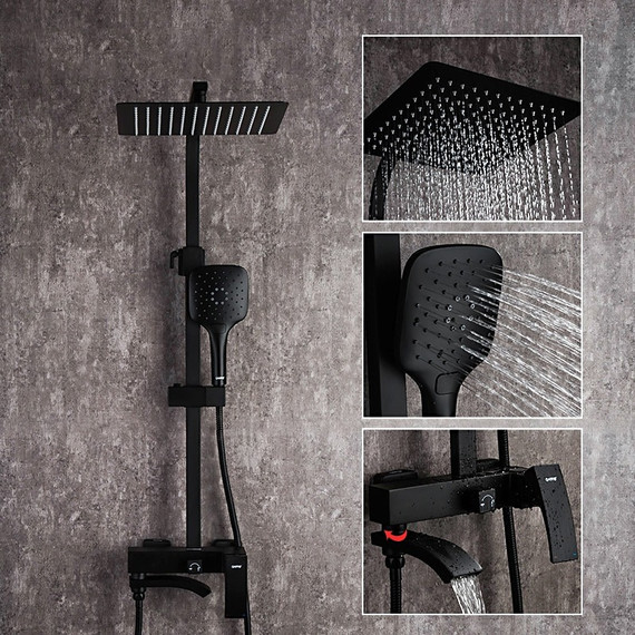 Душевая стойка Gappo G2407-6, черный - фото 2