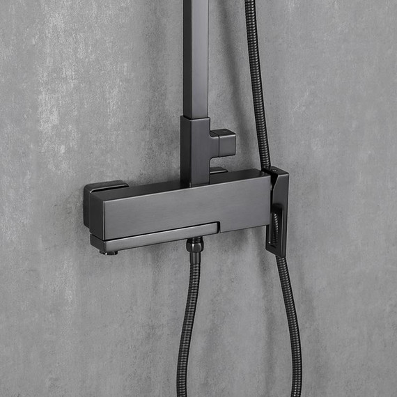 Душевая стойка Gappo G2417-9, оружейная сталь - фото 4