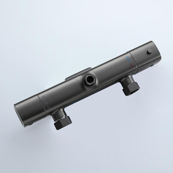 Душевая стойка с термостатом Gappo G2495-79, оружейная сталь, Цвет производителя: оружейная сталь - фото 7