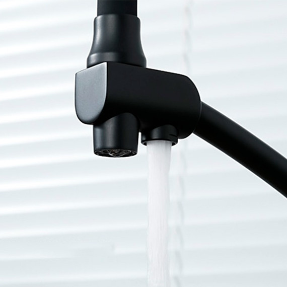 Смеситель для кухни Gappo G4398-16, черный - фото 6