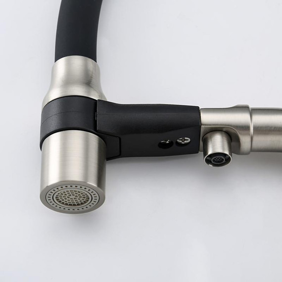 Смеситель для кухни Gappo G4398-85, сатин/черный - фото 31