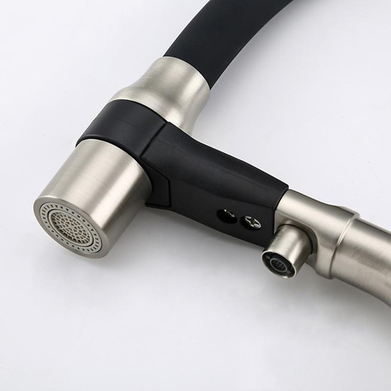 Смеситель для кухни Gappo G4398-85, сатин/черный - фото 32