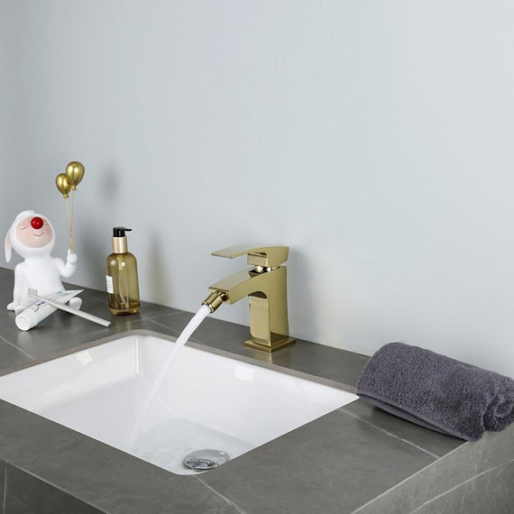 Смеситель для биде Gappo G5007-3, золото - фото 8