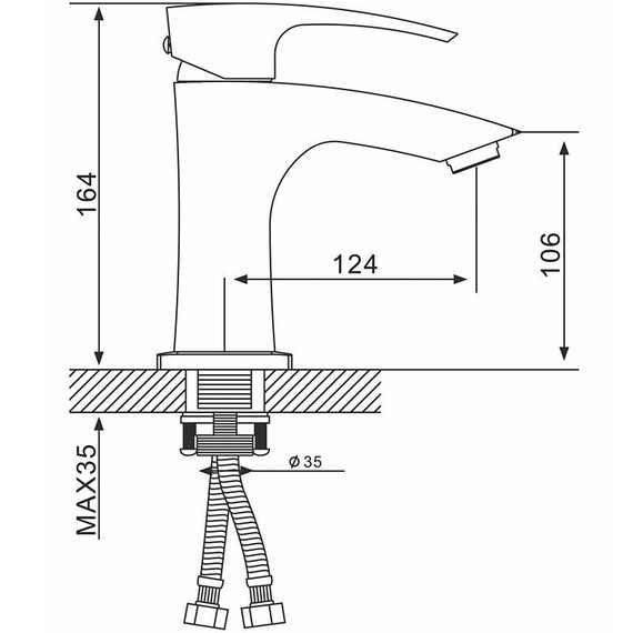Смеситель для раковины Gappo G1007-13, золото - фото 29