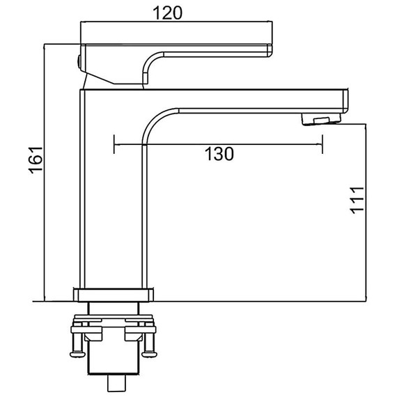 Смеситель для раковины Gappo G1017-9, оружейная сталь - фото 12