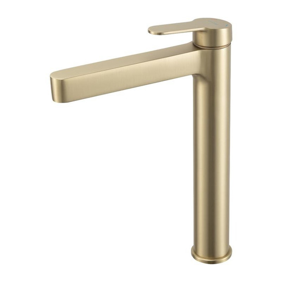 Смеситель для раковины высокий Gappo G99-33 G1099-83, золото сатин, Цвет производителя: золото сатин - фото 