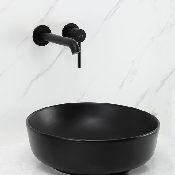Смеситель для раковины настенный Gappo G06-6 G1206-6, чёрный, Цвет производителя: чёрный - фото 5