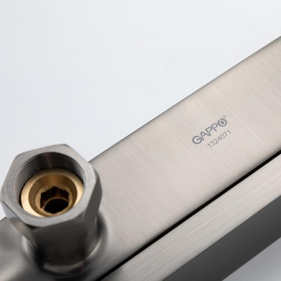 Смеситель для ванны с выдвижным изливом Gappo G10-9 G3210-9, оружейная сталь, Цвет производителя: оружейная сталь - фото 14