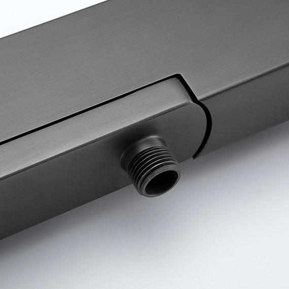 Смеситель для ванны с гарнитуром Gappo G3217-9, оружейная сталь - фото 10