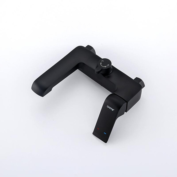 Смеситель для ванны с душевым гарнитуром Gappo Aventador G3250, черный/хром - фото 13