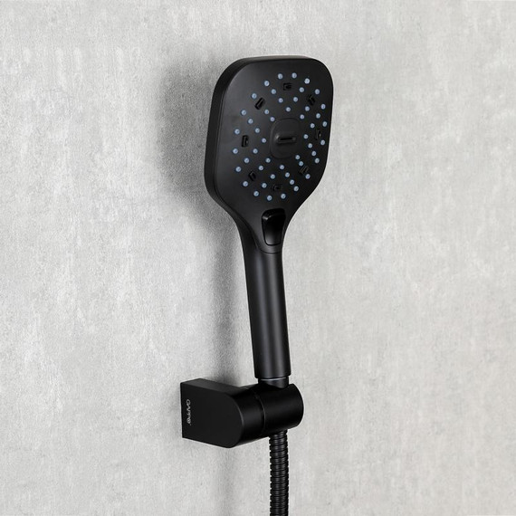 Смеситель для ванны с душевым гарнитуром Gappo Aventador G3250, черный/хром - фото 6