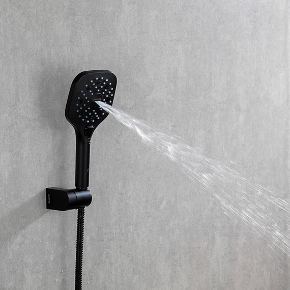 Смеситель для ванны с душевым гарнитуром Gappo Aventador G3250, черный/хром - фото 9