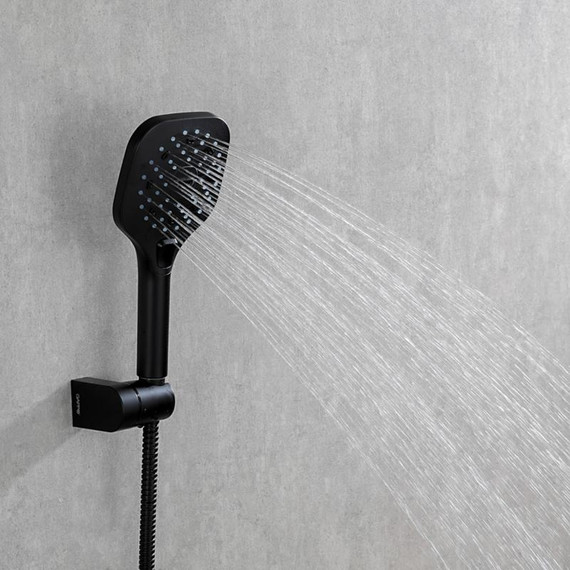 Смеситель для ванны с душевым гарнитуром Gappo Aventador G3250, черный/хром - фото 10