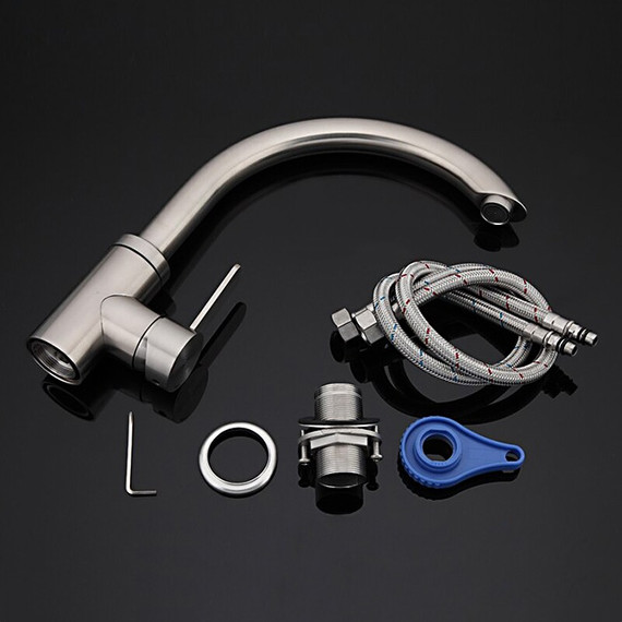 Смеситель для кухни Gappo G4099, сатин - фото 9