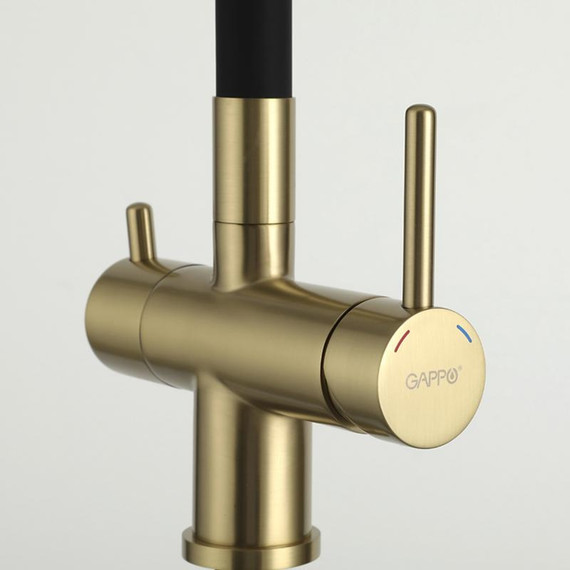 Смеситель для кухни Gappo G4398-33, золото/черный - фото 26