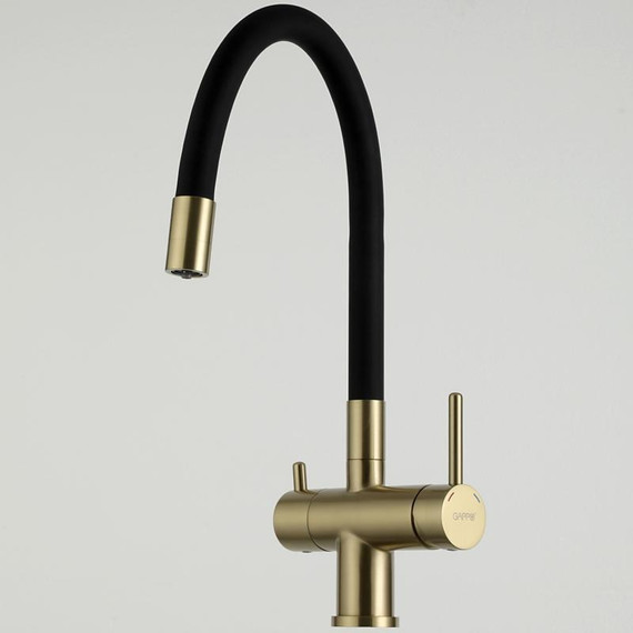 Смеситель для кухни Gappo G4398-33, золото/черный - фото 21