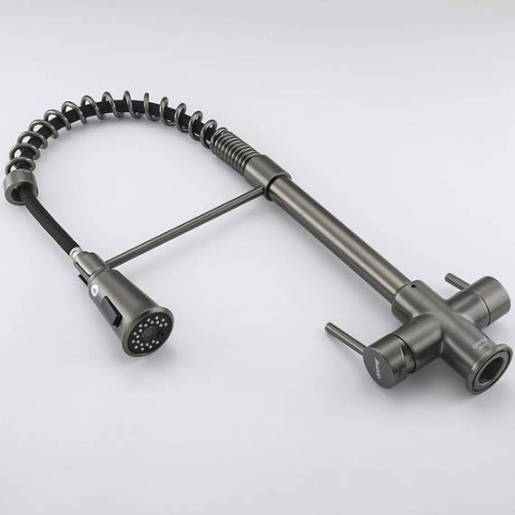 Смеситель для кухни Gappo G4398-69, оружейная сталь - фото 26