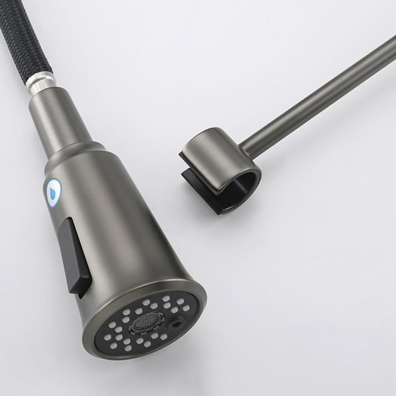 Смеситель для кухни Gappo G4398-69, оружейная сталь - фото 29