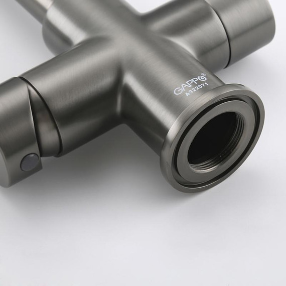 Смеситель для кухни Gappo G4398-69, оружейная сталь - фото 34