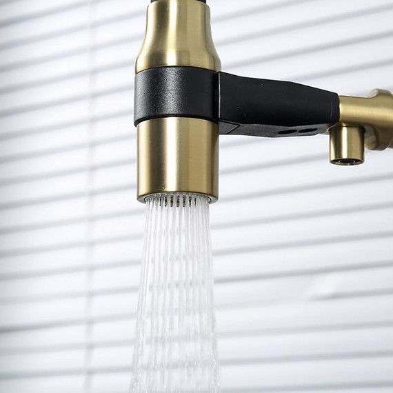 Смеситель для кухни Gappo G4398-83, золото/черный - фото 11