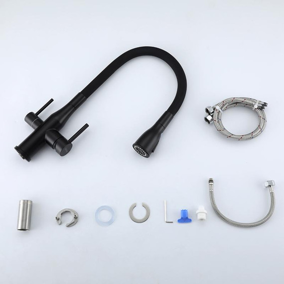 Смеситель для кухни Gappo G4399-66, черный - фото 41