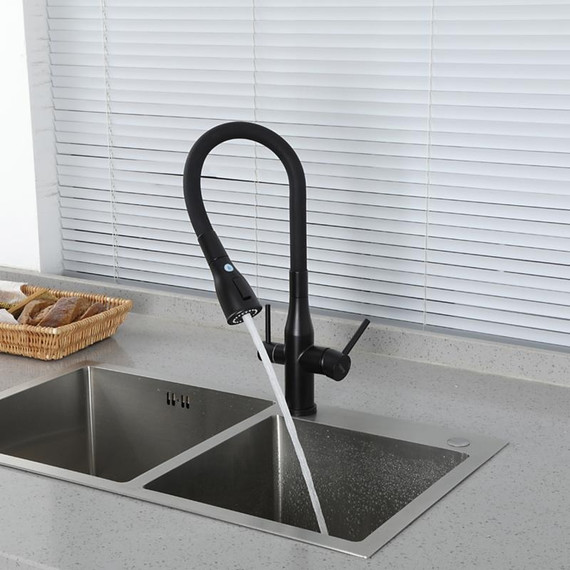 Смеситель для кухни Gappo G4399-66, черный - фото 20