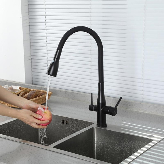 Смеситель для кухни Gappo G4399-66, черный - фото 22