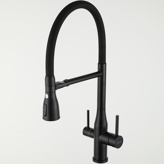 Смеситель для кухни Gappo G4399-76, черный - фото 2