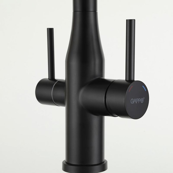 Смеситель для кухни Gappo G4399-76, черный - фото 4