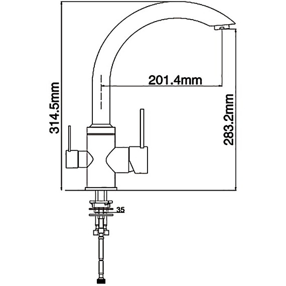 Смеситель для кухни Gappo G4399, сатин - фото 12