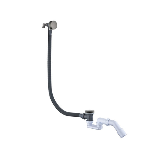 Сифон для ванны Boheme 631-GM Click-Clack, графит - фото 