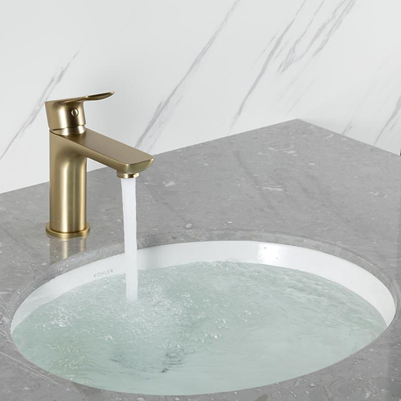 Смеситель для раковины Gappo G48-3 G1048-3, золото сатин, Цвет производителя: золото сатин - фото 10