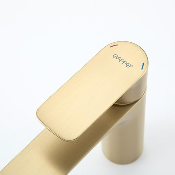 Смеситель для раковины Gappo G48-3 G1048-3, золото сатин, Цвет производителя: золото сатин - фото 20