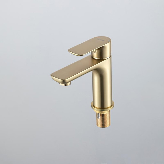 Смеситель для раковины Gappo G48-3 G1048-3, золото сатин, Цвет производителя: золото сатин - фото 15