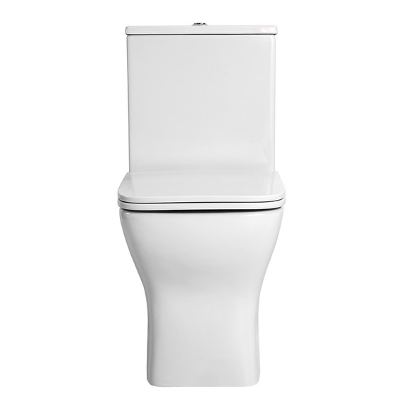 Унитаз-компакт безободковый Aquatek Леон Квадро AQ2788T-00 с тонкой крышкой микролифт (система смыва Торнадо) - фото 2