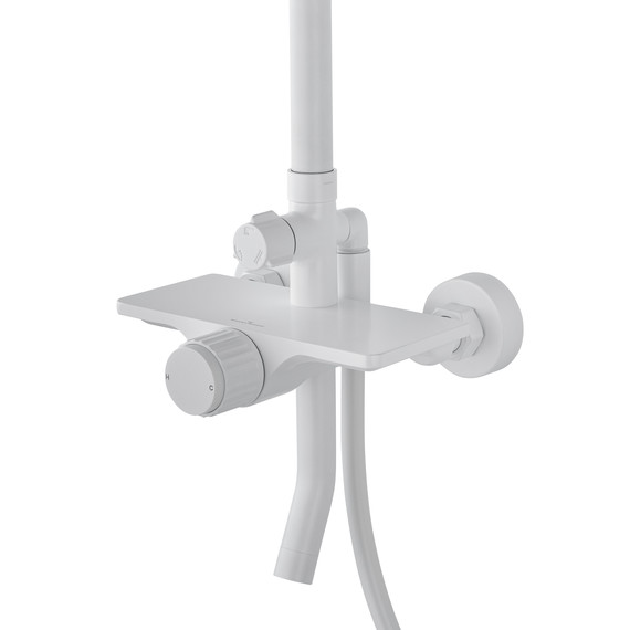 Душевая стойка Wonzon & Woghand Click WW-N3S962-MW, белый матовый - фото 2