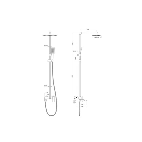 Душевая стойка Wonzon & Woghand Fit WW-88739009-CR - фото 10